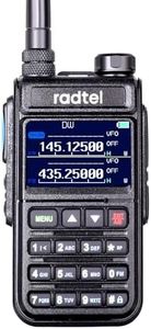 Radtel RT-890 Double Bande Ham Radio Couleur LCD Walkie Talkie avec réception de Bande d’air et nom du Canal/Radio FM/VOX/
