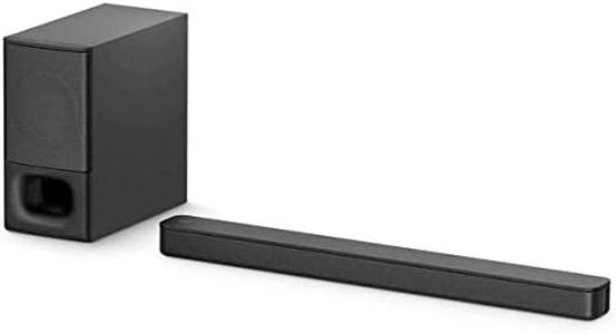 Sony HT-S350 2.1. Soundbar dei canali (incluso subwoofer, Bluetooth, suono surround anteriore, S-Force PRO, Dolby Digital) nero