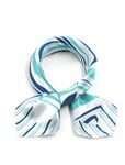 sourcing map Ladies Squared Shape Novelty Pattern Leisure Kerchief Blue White