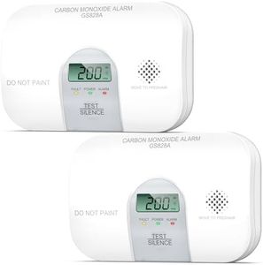 SITERWELL Carbon Monoxide Detector 7 Year Product Life Co Detectors | Travel Carbon Monoxide Detectors with LCD Digital Display and Sound Warning, ETL Listed,Portable CO Alarm for Home, 4-Pack