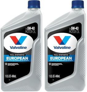 Valvoline European Vehicle Full Synthetic SAE 5W-40 Motor Oil 1 QT (Pack of 2)