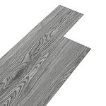 INMOZATA 36Pcs Self-Adhesive PVC Flooring Planks Floorboard Planks Waterproof Floor Wall Stickers for Kitchen Bathroom Home Floor Tile (Grey)