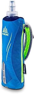 AONIJIE Quick Grip Handheld Soft Water Bottle for Running, Hand Strap Hydration Pack with 500ml Handheld Soft Flask Water Bottle (Blue)
