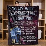 UFOORO Mothers Day and Birthday Gifts for Wife - Wife Blanket from Husband - Wedding for Her Throw blanket