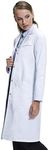 Dr. James Premium Lab Coat for Women, Multiple Pockets, Classic Fit, Concealed Snap Closing, 37" Length