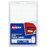 Avery No-Iron Clothing Labels, Whit