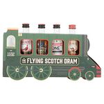 The Flying Scotch Dram Whisky Train Gift Box includes 4 Dram Famous Grouse Whiskies - Novelty Gift Set by Blue Tree