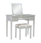 Linon Vanity Set, Wood, Metallic