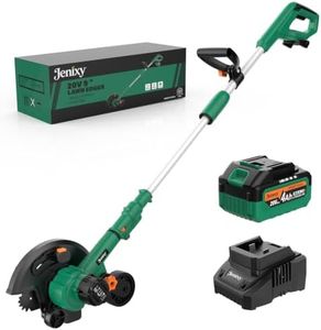 20V Cordless Lawn Edger, 9" Brushless Electric Edging Tool with Battery