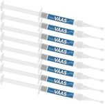 Teeth Whitening Gel for Teeth Whitening Trays, 8 Take Home Syringes, 35% Carbamide Peroxide, with Potassium-Nitrate, Trays Not Included, USA Made by Everest VAAS