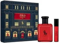 Ralph Lauren - Polo Red Eau de Toilette - Men's Cologne Gift Set - Fresh Daring Woody Spicy Scent - Full Size, 2.5 Fl Oz & Travel Size, 0.3 Fl Oz