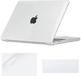 COATIT for MacBook Air 13.6 inch Case 2025 M4 A3240 2024 M3 A3113 2022 A2681 M2 Chip, for Plastic Hard Shell Protective MacBook Air 13 inch M2 M3 Case&Keyboard Cover&Screen Protector, Crystal Clear
