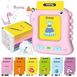 Toddler Girls Toys 2 3 4 5 Year Old Birthday Gifts, Richgv Interactive Pocket Speech Learning Activity Toys Talking Flash Cards for Toddlers 1-2-4 Years Old Electronic Toys Gifts for Girls Must Haves