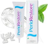 Perio Restore Gel 3 Ounce Tube; 1.7% Hydrogen Peroxide Oral Cleansing Treatment; Oral Cleansing Gel. includes Two (2) Trays for Ease of Application. Mint Flavor, at-Home Treatment