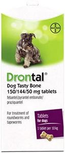 Bayer Drontal Tasty Bone Wormer for Dogs, Pack of 1 tablet