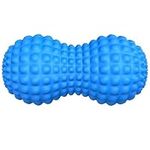 SELEWARE Peanut Massage Ball, Double Lacrosse Massage Roller Balls, Deep Tissue Massage Ball for Back, Neck, Shoulder, Spine, Legs, Hips, Peanut Roller Trigger Point Muscle Massage Relaxer (Blue)