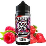 Seriously Pod Fill Vape E Liquid Juice Disposable 50/50 vape Fruity Vape Liquid 0MG 100ml Shortfill No Nicotine Free Vape Vape Pens Shisha Flavour (Strawberry Raspberry)