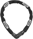 Abus 1385 Tresor Combo Chain Lock, 85cm Length/7mm Diameter Square, Black