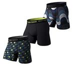 Pair of Thieves Super Fit Men’s Boxer Briefs, 3 Pack Underwear, AMZ Exclusive, Black/Navy/Lime, Large