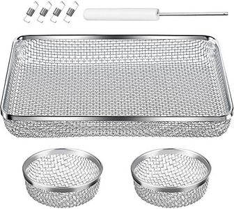 TOODOO 3 Pack Flying Insect Screen RV Furnace Vent Cover (2.8 Inch)(8.5 x 6 Inch) Stainless Steel Mesh with Installation Tool
