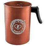 Hearts & Crafts Candle Pots, 4lb. Copper Candle Making Pouring Pot for Melted Wax - Best for Candles, Food Prep, Arts & Crafts, and More