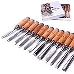 ATOPLEE 12pcs Wood Carving Chisel S