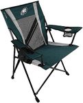 Kijaro Sports Fan Folding Chair, 26" L x 35.5" W x 37" H, Philadelphia Eagles