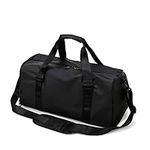 Zingso Gym Sport Bag Men Women, Large Travel Duffle Bag with Shoes Compartment and Wet Pocket, Big Capacity Weekend Travel Bag Overnight Bag Holdall Bag for Gym Sports Travel Swimming Camping