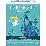 Natracare Slim Fitting Ultra Pads with Wings, Regular, Made with Certified Organic Cotton, Ecologically Certified Cellulose Pulp and Plant Starch (1 Pack, 14 Pads Total)…