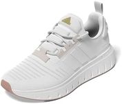 adidas womens Swift Run23 White/White/Gold Metallic 10