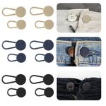 MORTON DAVIES Jeans Button Extender, 12Pcs Button Extenders for Pants for Women Men, Pant Waist Extenders, Instant Waistband Extension No Need Sewing