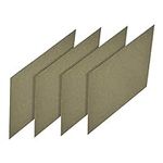 sourcing map Microwave Oven Waveguide Cover Mica Repairing Plate Oven Sheet Board for Kitchen 150x150x0.15mm, Pack of 4