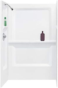 Mustee 748-32WHT Durawall 73.25-in x 48-in x 32-in Fiberglass Shower Walls for Rectangular Showers