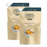 by Amazon Almond & Orange Shower Gel Refill, 2 x 1000ml