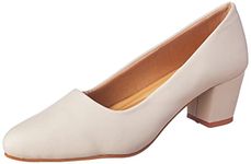 Respiro Women's Cream Block Pumps-RES-JS-W-03_Cream_39