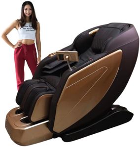 Health & Fitness_Hub Sobo HF21 4D Full Body Recliner Zero Gravity Massage Chair (Brown and Beige)