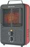 Comfort Zone Utility Space Heater, 1500W Electric Garage Heater with Adjustable Thermostat, Fan/Low/High Heat Settings, Tip-Over & Overheat Protection, Milkhouse Style, ETL Listed