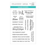 Spellbinders Santa's Sippin' Sayings Clear Stamp Set