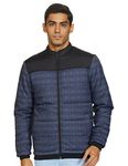 Amazon Brand - House & Shields Men's Polyester Standard Length Quilted Jacket (Hs-A22-Qb-06_Grey_Small)