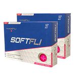 Maxfli SoftFli Matte Golf Balls (Pink, 24 Pack)