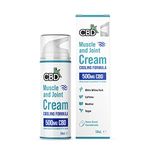 CBDfx 500mg CBD High Strength Muscle & Joint Cream with Caffeine, Menthol and White Willow Bark 50ml