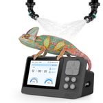 J&A Reptile Mister - Automatic Misting System for Reptile Tank & Terrarium, Auto Fogger with Adjustable Spray Nozzles, Quiet Operation for Lizards, Snakes, Chameleon, Plants (Grey&Black, New-Gen)