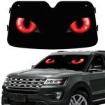 GENANY Evil Eyes Windshield Sun Shade for Car SUV Truck (55x30 inches), Car Sun Shade Windshield, Car Shades for Front Windows, Sunshade for Car Windshield, Car Windshield Sun Shade