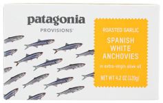 Patagonia Roasted Garlic Spanish White Anchovies (4.2oz unit) 3-Pack