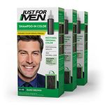 Just for Men Shampoo In Hair Color Dark Brown H-45 1 application (Pack of 3)