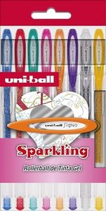 PACK Rotulador Uni Ball Signo Sparkling 8 uds