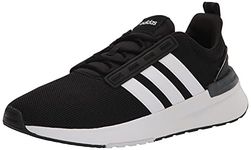 adidas mens RACER TR21 Cross Trainer, black white black, 8 US