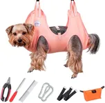 Pet a Friend Dog and Cat Grooming Hammock - Hanging Harness for Nail Trimming, Clipping - Pet Grooming Hammock Sling - Dog and Cat Holder, Hanger, Restraint Bag - Grooming Hammock for Dogs