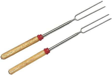 Telescoping Marshmallow Roasting Sticks - 2 Pack Smores Skewers for Campfire, Fire Pit, and Hot Dog Roasting…