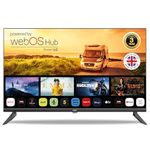 Cello 12 Volt 32 inch Traveller Smart TV, 3 Years Warranty, Made in UK (2024) Ultrafast WebOS, Freeview Play, FreeSat, Bluetooth, Netflix, Apple TV, BBC. Small TV for Campervans, Motorhomes, HGVS